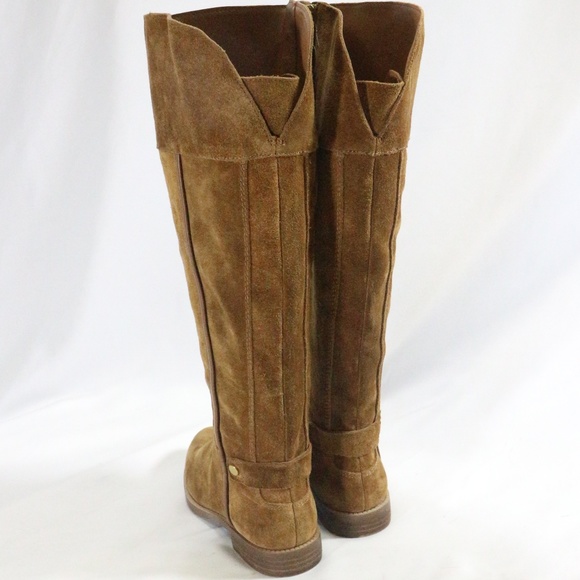 FRANCO SARTO Caydee Cognac Wide Calf Tall Boots - Picture 7 of 8
